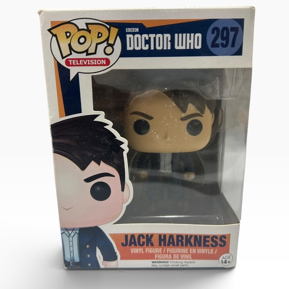 Funko Pop Doctor Who Jack Harkness 297 Vinyl Figure BBC Television Series
